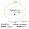 Wholesale Women's Geometric Stainless Steel Necklace With Vacuum Real Gold Plating In Pvd Furnace