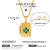 Wholesale Women's Geometric Stainless Steel Necklace With Vacuum Real Gold Plating In Pvd Furnace