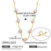 Wholesale Women's Geometric Stainless Steel Necklace With Vacuum Real Gold Plating In Pvd Furnace