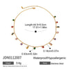 Wholesale Women's Geometric Stainless Steel Necklace With Vacuum Real Gold Plating In Pvd Furnace