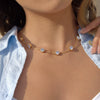 Wholesale Women's Geometric Stainless Steel Necklace With Vacuum Real Gold Plating In Pvd Furnace