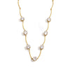 Wholesale Women's Geometric Stainless Steel Necklace With Vacuum Real Gold Plating In Pvd Furnace