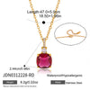 Wholesale Women's Geometric Stainless Steel Necklace With Vacuum Real Gold Plating