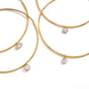Wholesale Women's Geometric Stainless Steel Necklace With Vacuum Real Gold Plating