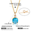 Wholesale Women's Geometric Stainless Steel Necklace With Vacuum Real Gold Plating