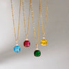 Wholesale Women's Geometric Stainless Steel Necklace With Vacuum Real Gold Plating