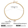 Wholesale Women's Geometric Stainless Steel Necklace With Vacuum Real Gold Plating