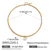 Wholesale Women's Geometric Stainless Steel Necklace With Vacuum Real Gold Plating