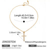 Wholesale Women's Geometric Stainless Steel Necklace With Vacuum Real Gold Plating