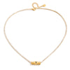 Wholesale Women's Geometric Stainless Steel Necklace With Vacuum Real Gold Plating
