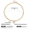Wholesale Women's Geometric Stainless Steel Necklace With Vacuum Real Gold Plating