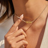 Wholesale Women's Geometric Stainless Steel Necklace With Vacuum Real Gold Plating