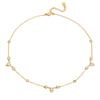 Wholesale Women's Geometric Stainless Steel Pendant Necklace With Vacuum Real Gold Plating In Pvd Furnace