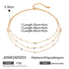 Wholesale Women's Geometric Stainless Steel Pendant Necklace With Vacuum Real Gold Plating In Pvd Furnace