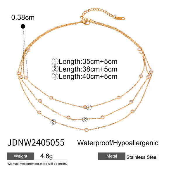 Wholesale Women's Geometric Stainless Steel Pendant Necklace With Vacuum Real Gold Plating In Pvd Furnace
