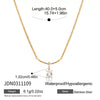 Wholesale Women's Geometric Stainless Steel Pendant Necklace With Vacuum Real Gold Plating In Pvd Furnace