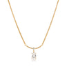 Wholesale Women's Geometric Stainless Steel Pendant Necklace With Vacuum Real Gold Plating In Pvd Furnace