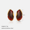 Wholesale Women's Geometric Stainless Steel Polished Electroplated Open Ring