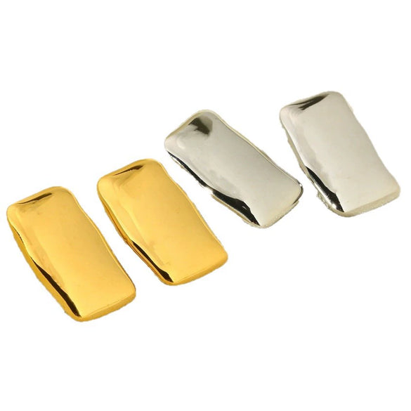 Wholesale Women's Geometric Stainless Steel Polished Rectangular Earrings