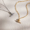 Wholesale Women's Geometric Stainless Steel Pvd Furnace Vacuum Real Gold Plated Necklace Pendant