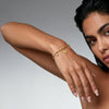 Wholesale Women's Geometric Stainless Steel Real Gold Plated Bracelet