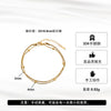 Wholesale Women's Geometric Stainless Steel Real Gold Plated Doublelayer Bracelet Jewelry