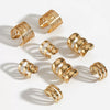 Wholesale Women's Geometric 316 Stainless Steel Real Gold Plated Earrings With Simple Design