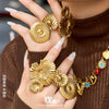 Wholesale Women's Geometric Stainless Steel Ring With 18K Gold Plating Light Luxury Statement Jewelry