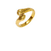 Wholesale Women's Geometric Stainless Steel Ring With Line Rope Knot Texture And Electroplating Processing