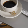 Wholesale Women's Geometric Stainless Steel Ring With Vacuum Real Gold Plating Accessories