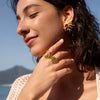 Wholesale Women's Geometric Stainless Steel Ring With Vacuum Real Gold Plating In Pvd Furnace And Niche Design