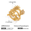 Wholesale Women's Geometric Stainless Steel Ring With Vacuum Real Gold Plating In Pvd Furnace And Niche Design