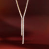 Wholesale Women's Geometric Stainless Steel Tassel Necklace With Vacuum Real Gold Plating In Pvd Furnace