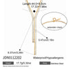 Wholesale Women's Geometric Stainless Steel Tassel Necklace With Vacuum Real Gold Plating In Pvd Furnace