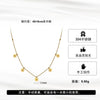 Wholesale Women's Geometric Stainless Steel Titanium Steel Electroplated Calendering Chain Daisy Flower Chrysanthemum Necklace