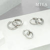 Wholesale Women's Geometric Stainless Steel Vacuum Plated Earrings Simple Ear Clips Niche Minimalist Gold Plated