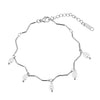 Wholesale Women's Geometric Stainless Steel Vacuum Plated Wave Pearl Bracelet With Original Design