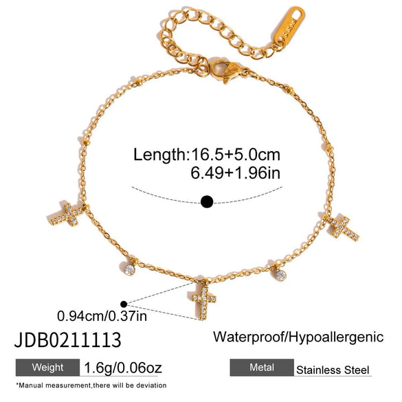 Wholesale Women's Geometric Stainless Steel Vacuum Real Gold Plated Accessories Rings And Bracelets