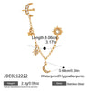 Wholesale Women's Geometric Stainless Steel Vacuum Real Gold Plated Accessories Rings And Bracelets