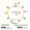 Wholesale Women's Geometric Stainless Steel Vacuum Real Gold Plated Accessories Rings And Bracelets