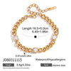 Wholesale Women's Geometric Stainless Steel Vacuum Real Gold Plated Accessories Rings And Bracelets