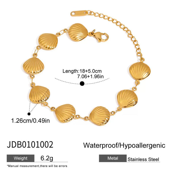 Wholesale Women's Geometric Stainless Steel Vacuum Real Gold Plated Accessories Rings And Bracelets