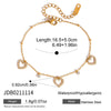 Wholesale Women's Geometric Stainless Steel Vacuum Real Gold Plated Accessories Rings And Bracelets