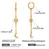 Wholesale Women's Geometric Stainless Steel Vacuum Real Gold Plated Accessories Rings And Bracelets
