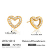 Wholesale Women's Geometric Stainless Steel Vacuum Real Gold Plated Accessories Rings And Bracelets