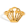 Wholesale Women's Geometric Stainless Steel Vacuum Real Gold Plated Jewelry Bracelet