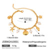 Wholesale Women's Geometric Stainless Steel Vacuum Real Gold Plated Jewelry Bracelet