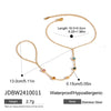 Wholesale Women's Geometric Stainless Steel Vacuum Real Gold Plated Jewelry Bracelet
