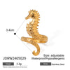 Wholesale Women's Geometric Stainless Steel Vacuum Real Gold Plated Jewelry Bracelet