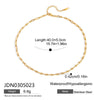 Wholesale Women's Geometric Stainless Steel Vacuum Real Gold Plated Necklace With Yshaped Chain And Cross Design